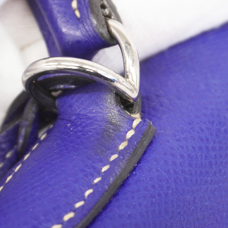 ★在庫処分★最終価格★SALE【6bb2676】エルメス ハンドバッグ ケリー28 キャンディ ヴォーエプソン ブルーエレクトリック/ブルーイズミール シルバー金具 □O刻印 2wayバッグ【中古】レディース