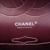 ★在庫処分★最終価格★SALE【6bb2677】シャネル ショルダーバッグ デカマトラッセ Wフラップ Wチェーン ラムスキン ブラック シルバー金具【中古】レディース