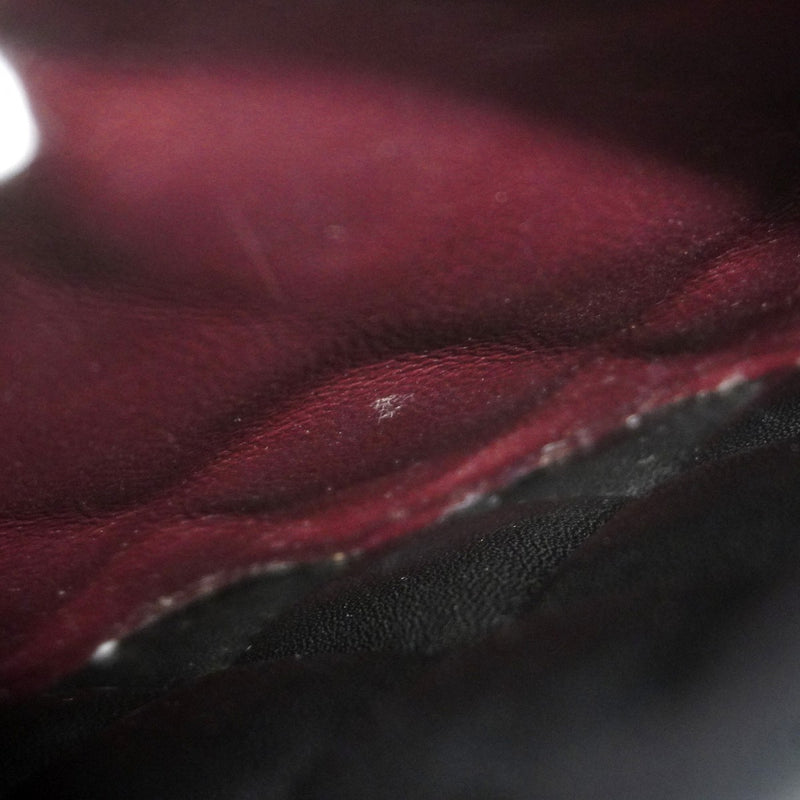 ★在庫処分★最終価格★SALE【6bb2677】シャネル ショルダーバッグ デカマトラッセ Wフラップ Wチェーン ラムスキン ブラック シルバー金具【中古】レディース