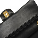 ★在庫処分★最終価格★SALE【6bb2699】シャネル ショルダーバッグ マトラッセ Wフラップ Wチェーン ラムスキン ブラック ゴールド金具【中古】レディース