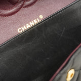 ★在庫処分★最終価格★SALE【6bb2699】シャネル ショルダーバッグ マトラッセ Wフラップ Wチェーン ラムスキン ブラック ゴールド金具【中古】レディース