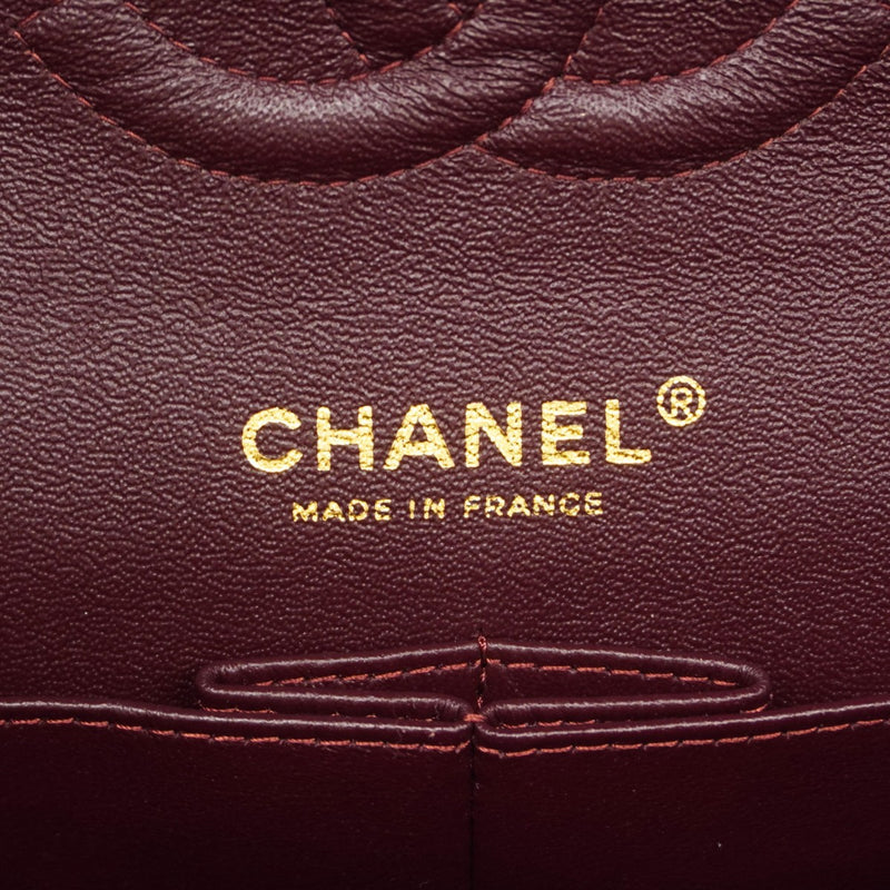 ★在庫処分★最終価格★SALE【6bb2699】シャネル ショルダーバッグ マトラッセ Wフラップ Wチェーン ラムスキン ブラック ゴールド金具【中古】レディース