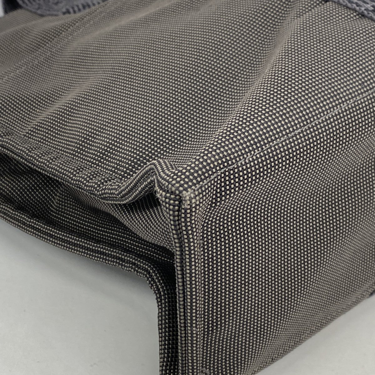 【6bb2701】エルメス トートバッグ エールラインMM キャンバス グレー シルバー金具【中古】メンズ レディース ユニセックス