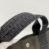 【6bb2701】エルメス トートバッグ エールラインMM キャンバス グレー シルバー金具【中古】メンズ レディース ユニセックス