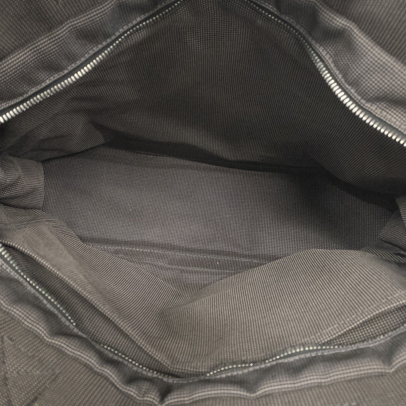 【6bb2701】エルメス トートバッグ エールラインMM キャンバス グレー シルバー金具【中古】メンズ レディース ユニセックス