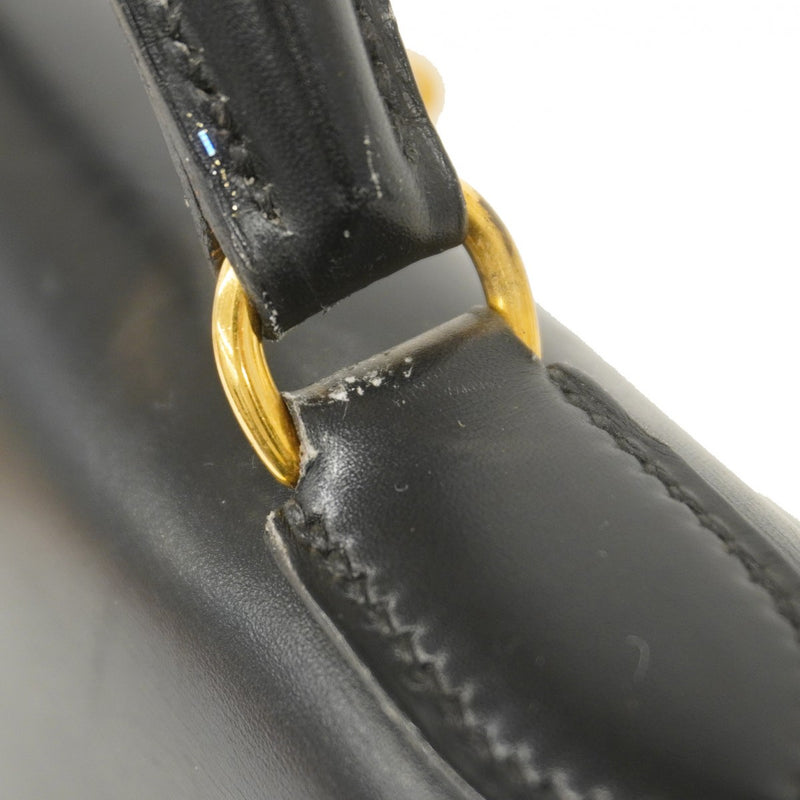 ★最終価格★SALE【6bb2890】エルメス ハンドバッグ ケリー32 ボックスカーフ ブラック ゴールド金具 〇Y刻印【中古】レディース