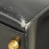 ★最終価格★SALE【6bb2890】エルメス ハンドバッグ ケリー32 ボックスカーフ ブラック ゴールド金具 〇Y刻印【中古】レディース