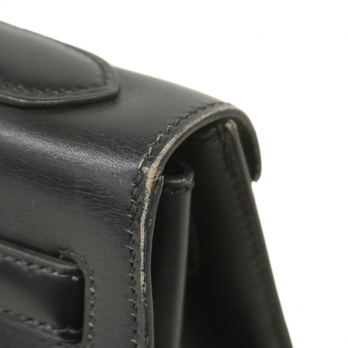 ★最終価格★SALE【6bb2890】エルメス ハンドバッグ ケリー32 ボックスカーフ ブラック ゴールド金具 〇Y刻印【中古】レディース