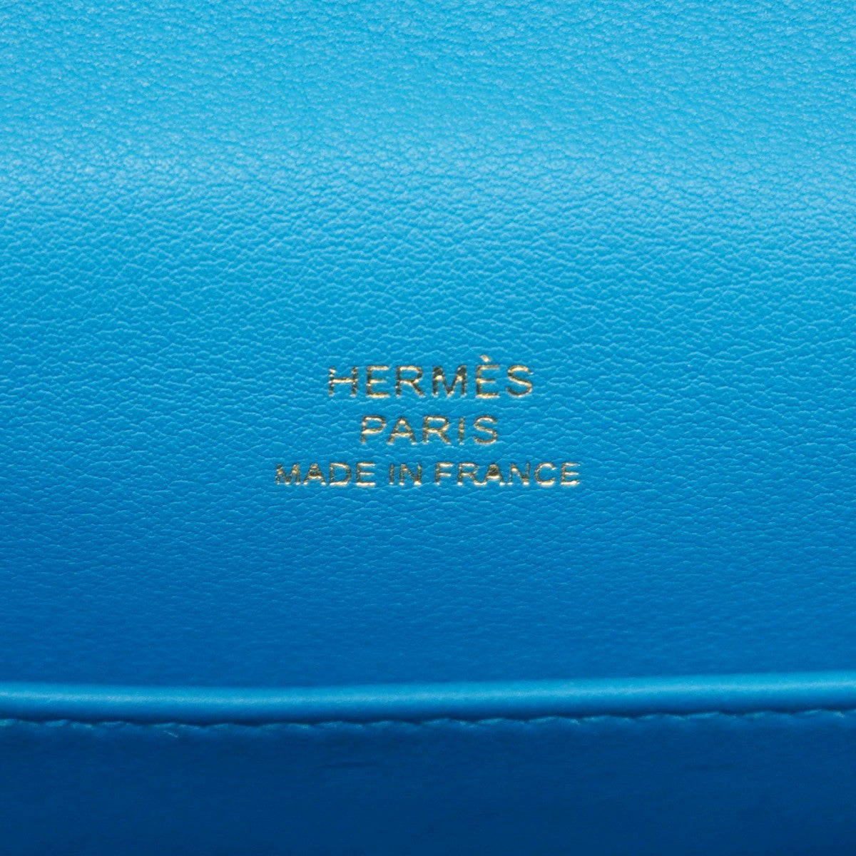 【6bb2891】エルメス ハンドバッグ ポシェットケリー スイフト ブルーザンジバル ゴールド金具 X刻印【中古】レディース