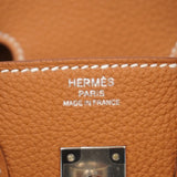 ★SALE【6bb2942-g】エルメス ハンドバッグ バーキン25 トゴ ゴールド シルバー金具 W刻印【中古】レディース