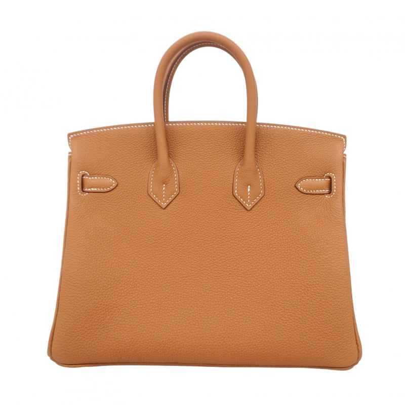 ★SALE【6bb2942-g】エルメス ハンドバッグ バーキン25 トゴ ゴールド シルバー金具 W刻印【中古】レディース