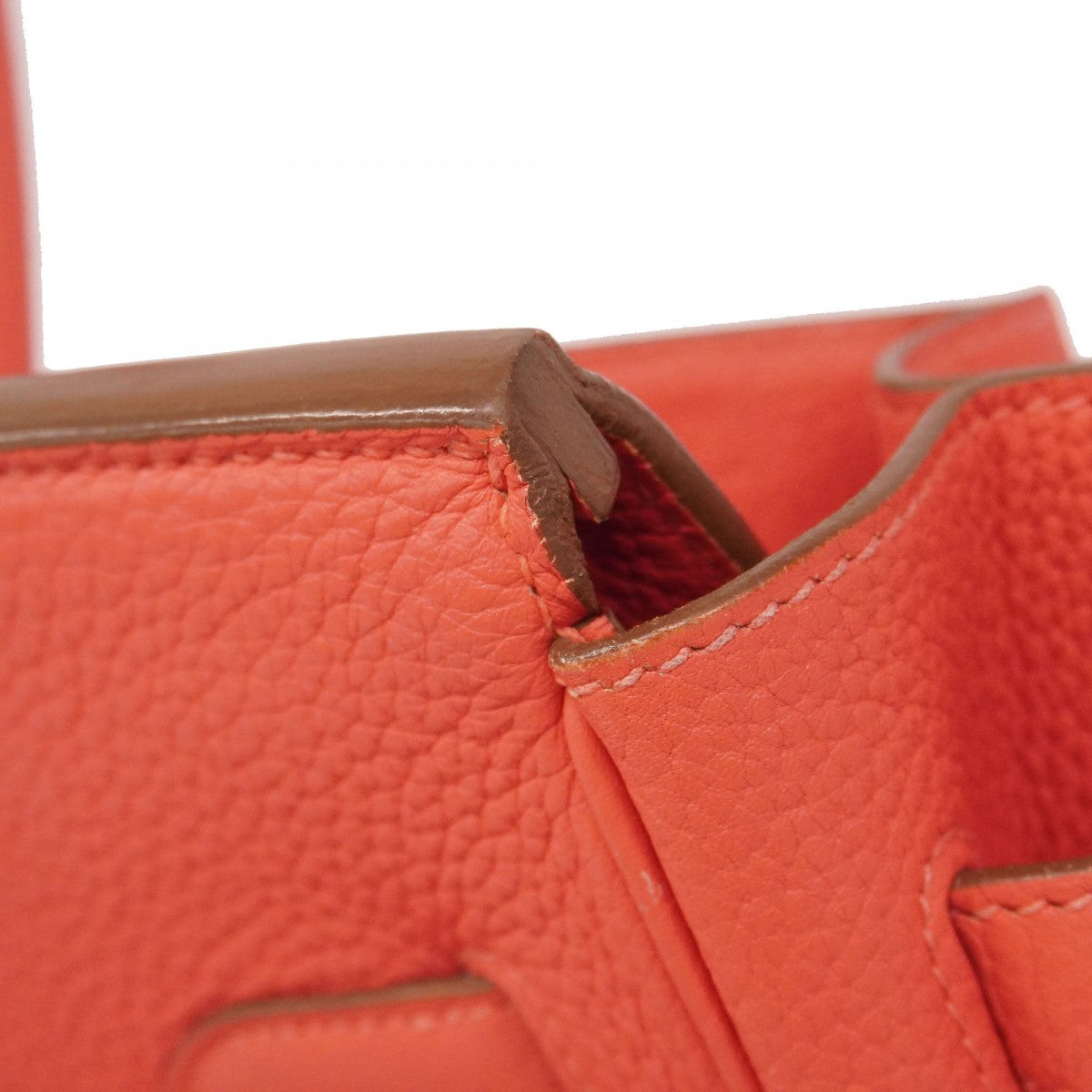 ★最終価格★SALE【6bb3007-h】エルメス ハンドバッグ バーキン35 トリヨンクレマンス ルージュピヴォワンヌ ゴールド金具 □P刻印【中古】レディース