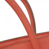 ★最終価格★SALE【6bb3007-h】エルメス ハンドバッグ バーキン35 トリヨンクレマンス ルージュピヴォワンヌ ゴールド金具 □P刻印【中古】レディース