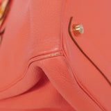 ★最終価格★SALE【6bb3007-h】エルメス ハンドバッグ バーキン35 トリヨンクレマンス ルージュピヴォワンヌ ゴールド金具 □P刻印【中古】レディース