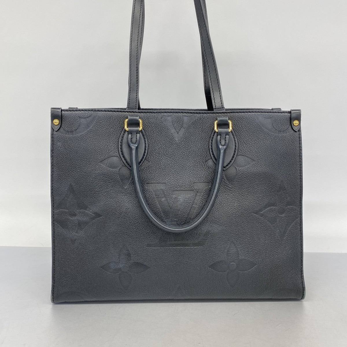 ★最終価格【6bc3129-h】ルイヴィトン トートバッグ モノグラム・アンプラント オンザゴーMM M45595 ノワール 2wayバッグ【中古】レディース