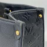 ★最終価格【6bc3129-h】ルイヴィトン トートバッグ モノグラム・アンプラント オンザゴーMM M45595 ノワール 2wayバッグ【中古】レディース