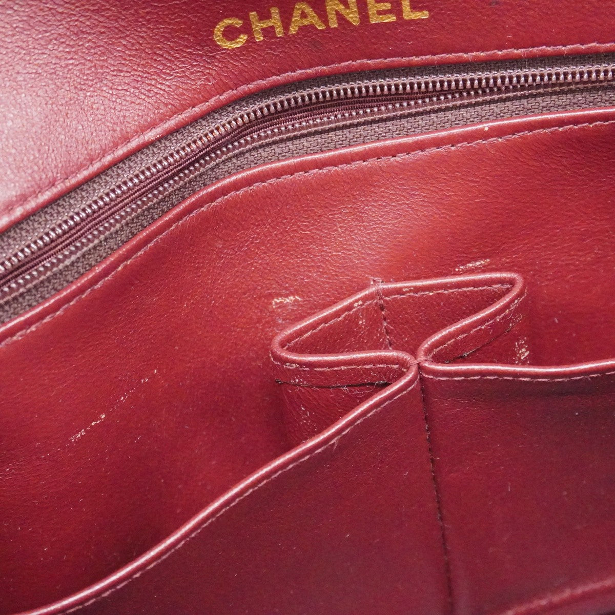 ★最終価格★SALE【6bc3277】シャネル ショルダーバッグ マトラッセ Wフラップ Wチェーン ラムスキン ブラック ゴールド金具【中古】レディース