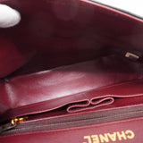 ★最終価格★SALE【6bc3277】シャネル ショルダーバッグ マトラッセ Wフラップ Wチェーン ラムスキン ブラック ゴールド金具【中古】レディース