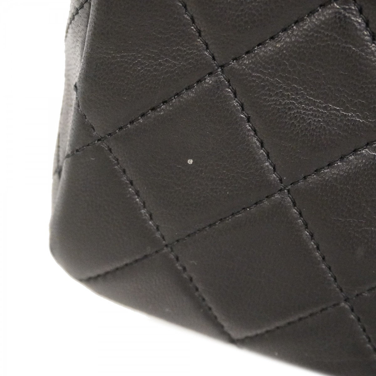 ★最終価格★SALE【6bc3277】シャネル ショルダーバッグ マトラッセ Wフラップ Wチェーン ラムスキン ブラック ゴールド金具【中古】レディース