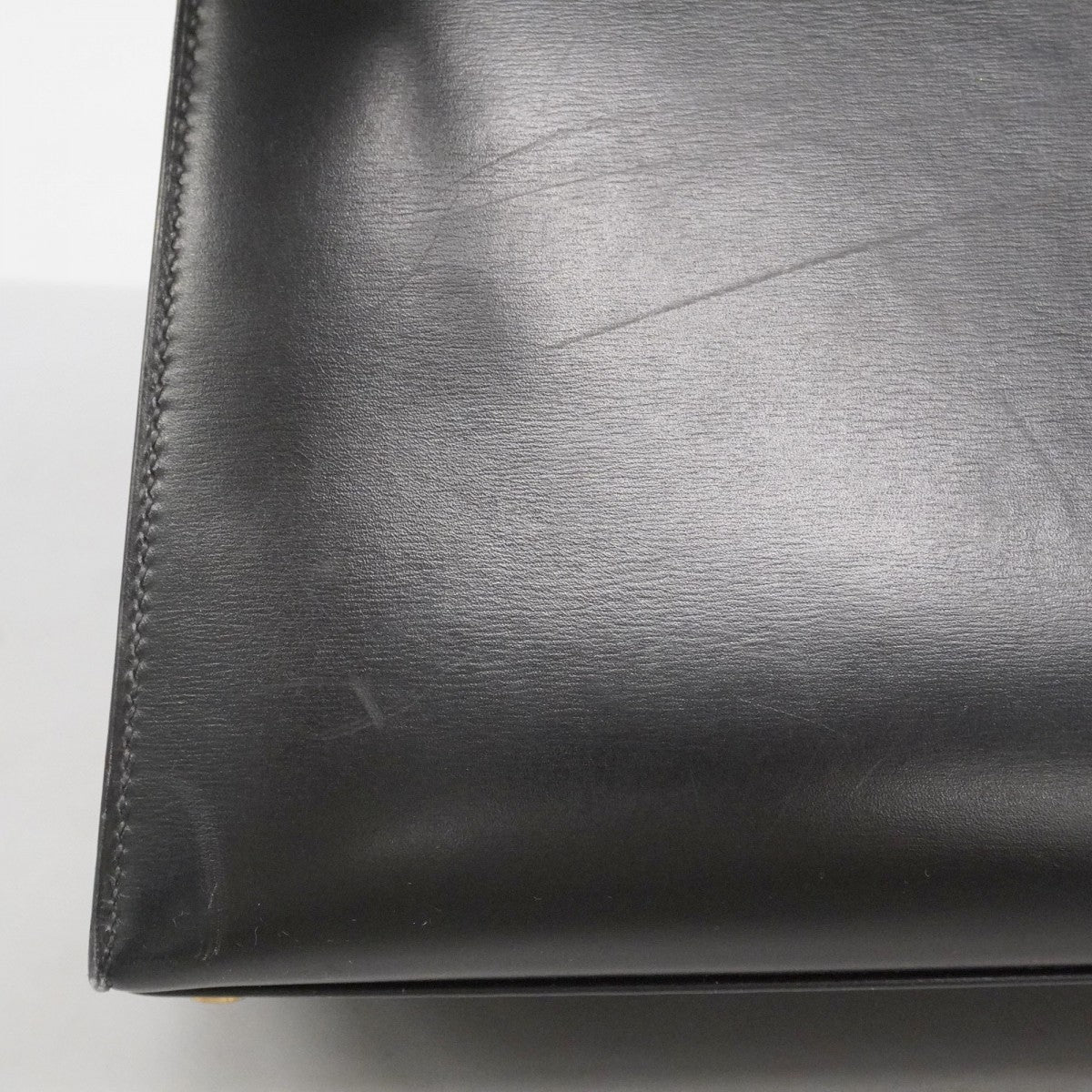 ★最終価格★SALE【6bc3281】エルメス ハンドバッグ ケリー32 ボックスカーフ ブラック ゴールド金具 〇W刻印【中古】レディース