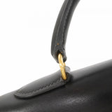 ★最終価格★SALE【6bc3281】エルメス ハンドバッグ ケリー32 ボックスカーフ ブラック ゴールド金具 〇W刻印【中古】レディース