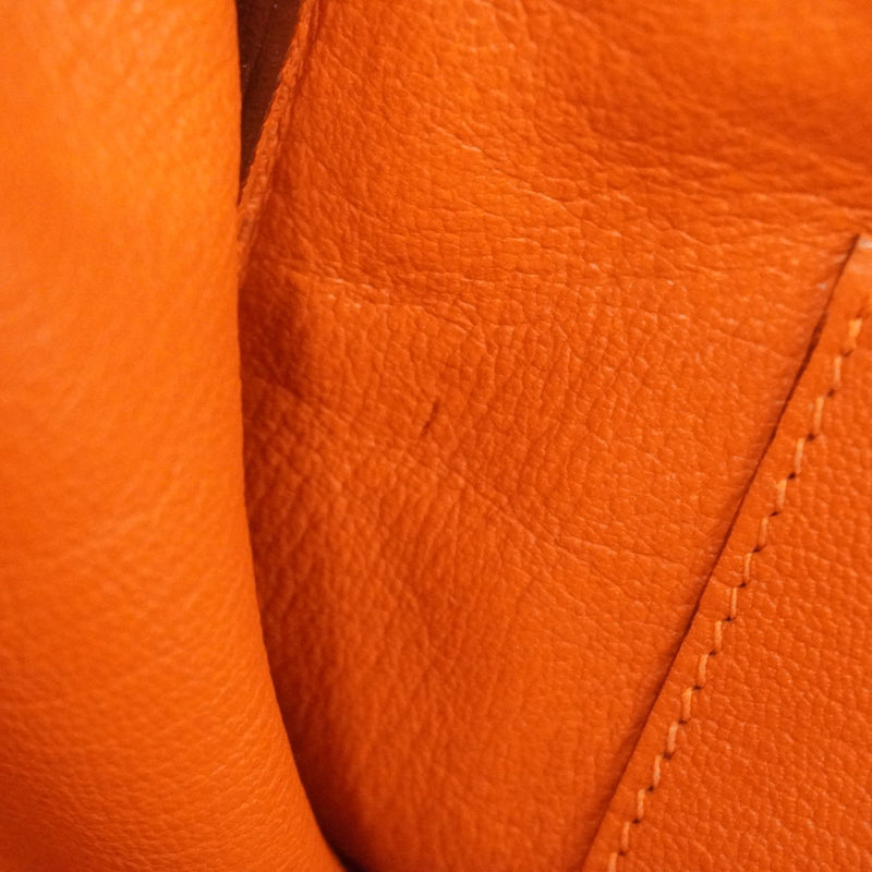 ★最終価格★SALE【6bc3283】エルメス ハンドバッグ バーキン35 トリヨンクレマンス オレンジ ゴールド金具 □N刻印【中古】レディース