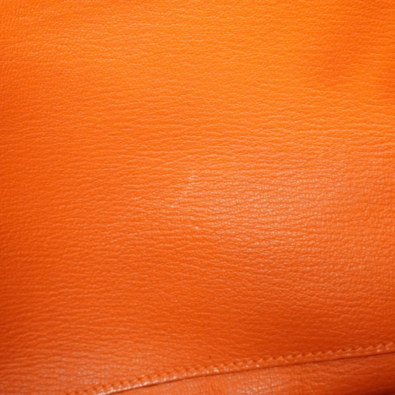 ★最終価格★SALE【6bc3283】エルメス ハンドバッグ バーキン35 トリヨンクレマンス オレンジ ゴールド金具 □N刻印【中古】レディース
