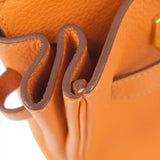 ★最終価格★SALE【6bc3283】エルメス ハンドバッグ バーキン35 トリヨンクレマンス オレンジ ゴールド金具 □N刻印【中古】レディース