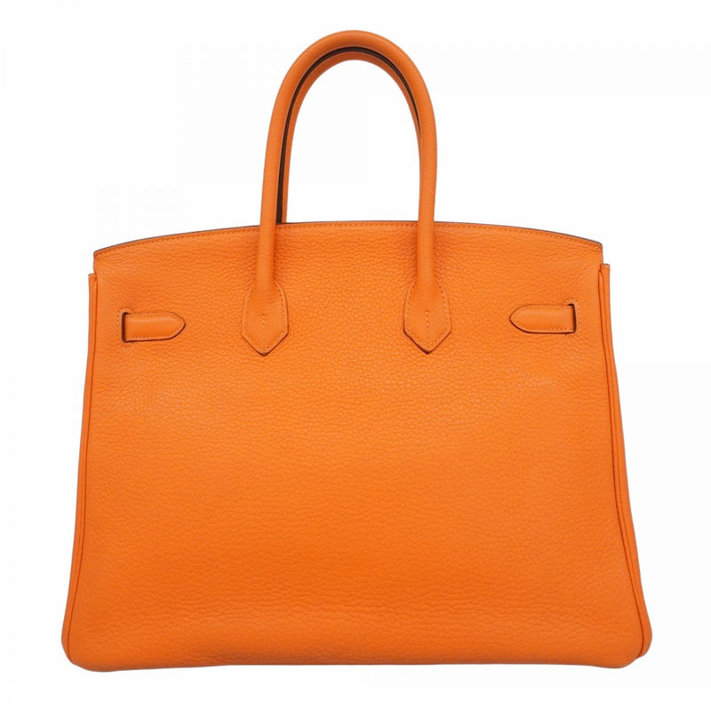 ★最終価格★SALE【6bc3283】エルメス ハンドバッグ バーキン35 トリヨンクレマンス オレンジ ゴールド金具 □N刻印【中古】レディース