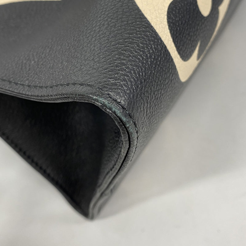 【6bc3310】ルイヴィトン トートバッグ モノグラム・アンプラント バイカラー オンザゴーGM M45945 ブラック ベージュ 2wayバッグ【中古】レディース