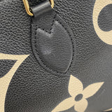 【6bc3310】ルイヴィトン トートバッグ モノグラム・アンプラント バイカラー オンザゴーGM M45945 ブラック ベージュ 2wayバッグ【中古】レディース