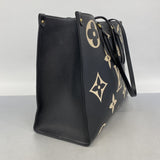 【6bc3310】ルイヴィトン トートバッグ モノグラム・アンプラント バイカラー オンザゴーGM M45945 ブラック ベージュ 2wayバッグ【中古】レディース