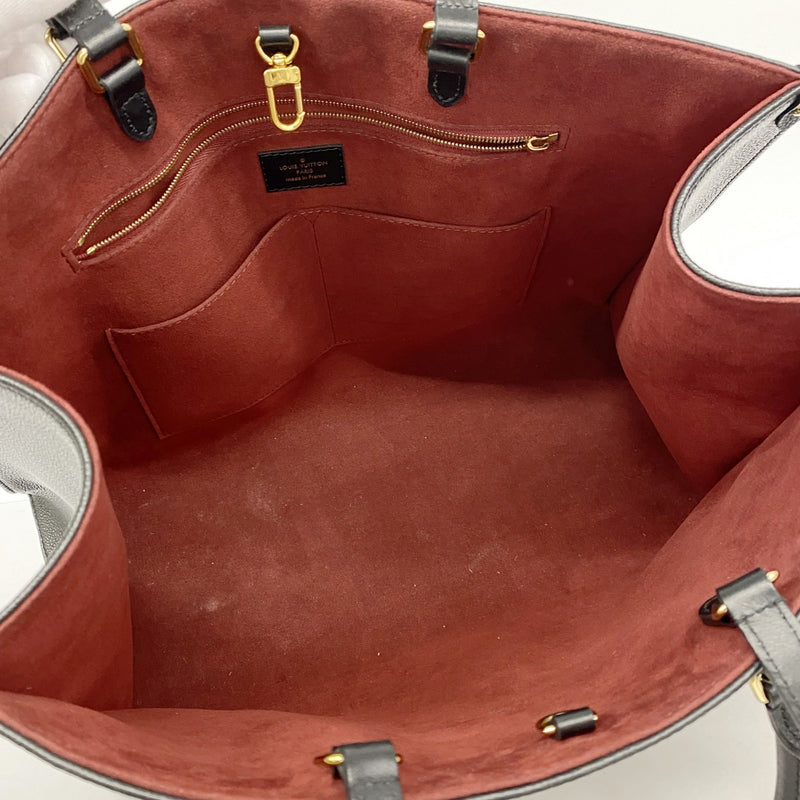 【6bc3310】ルイヴィトン トートバッグ モノグラム・アンプラント バイカラー オンザゴーGM M45945 ブラック ベージュ 2wayバッグ【中古】レディース