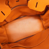 ★最終価格★SALE【6bc3312】エルメス ハンドバッグ バーキン35 トゴ オレンジ シルバー金具 □J刻印【中古】レディース