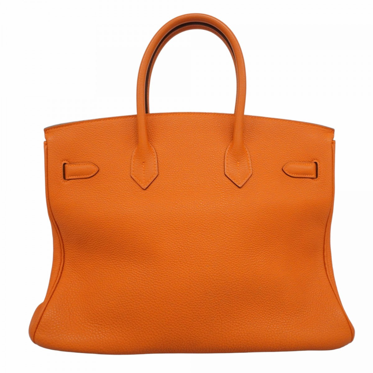 ★最終価格★SALE【6bc3312】エルメス ハンドバッグ バーキン35 トゴ オレンジ シルバー金具 □J刻印【中古】レディース