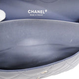 ★最終価格★SALE【6bc3314】シャネル ショルダーバッグ デカマトラッセ Wフラップ Wチェーン ラムスキン グレー シルバー金具【中古】レディース