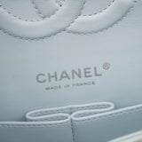 ★最終価格★SALE【6bc3319】シャネル ショルダーバッグ マトラッセ Wフラップ Wチェーン キャビアスキン アクアブルー シルバー金具【中古】レディース