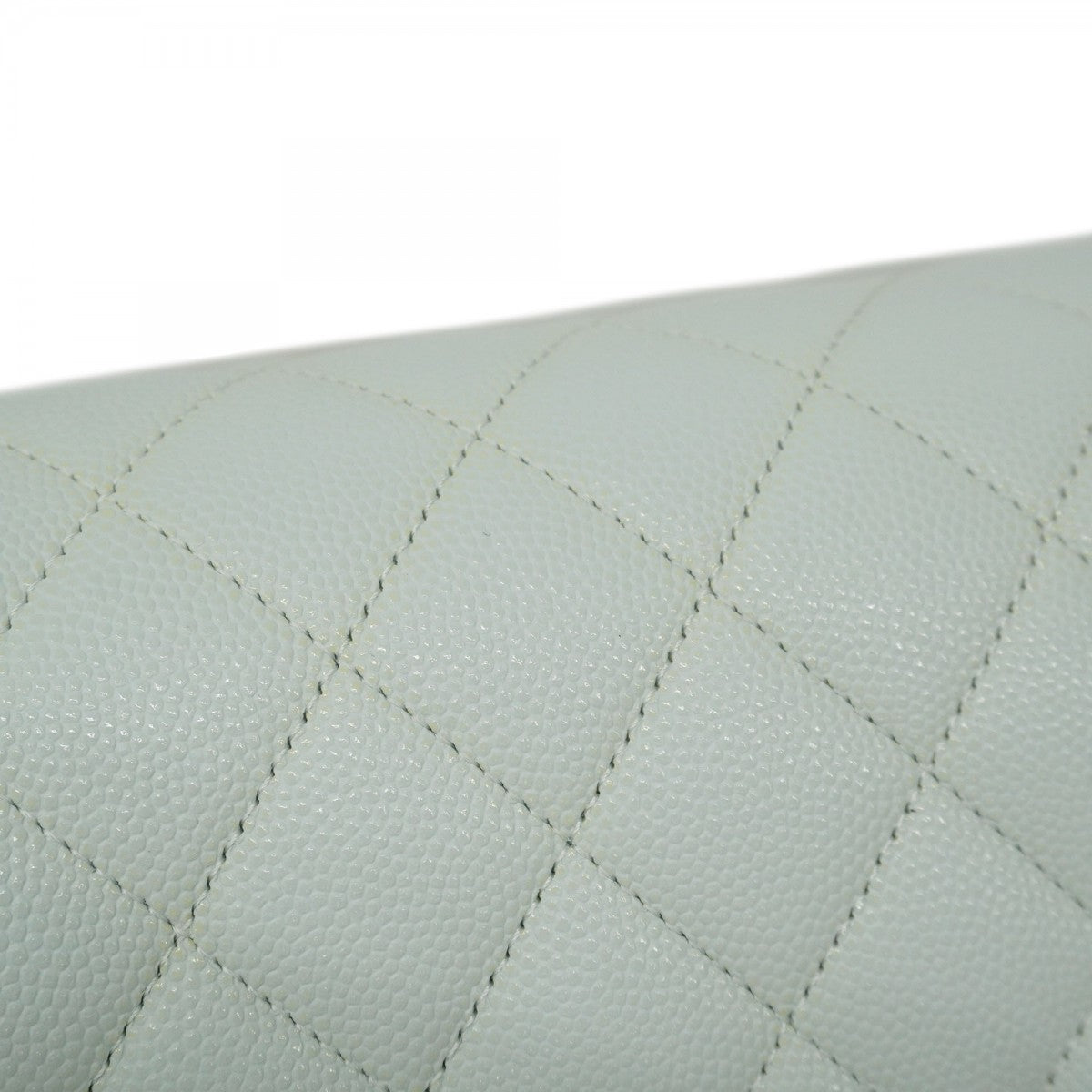 ★最終価格★SALE【6bc3319】シャネル ショルダーバッグ マトラッセ Wフラップ Wチェーン キャビアスキン アクアブルー シルバー金具【中古】レディース