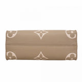 ★最終価格★SALE【6bc3320】ルイヴィトン ハンドバッグ モノグラム・アンプラント バイカラー オンザゴーPM M45779 トゥルトレール/クレーム 2wayバッグ【中古】レディース