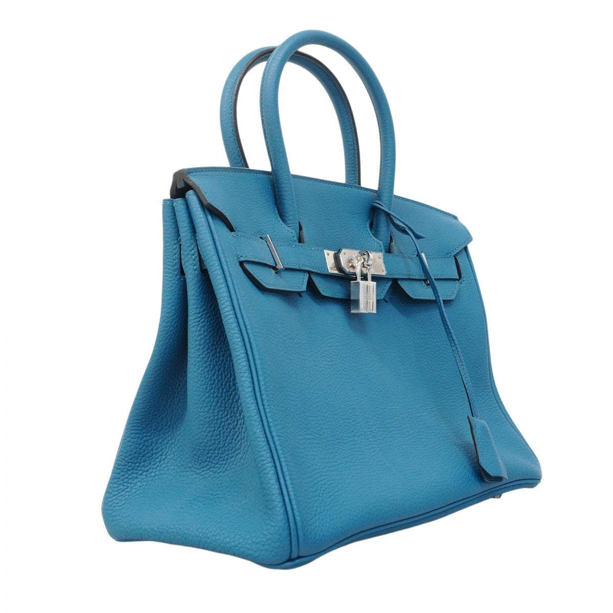 ★最終価格★SALE【6bc3424】エルメス ハンドバッグ バーキン30 トゴ ブルードガリス シルバー金具 □Q刻印【中古】レディース