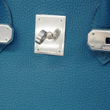 ★最終価格★SALE【6bc3424】エルメス ハンドバッグ バーキン30 トゴ ブルードガリス シルバー金具 □Q刻印【中古】レディース