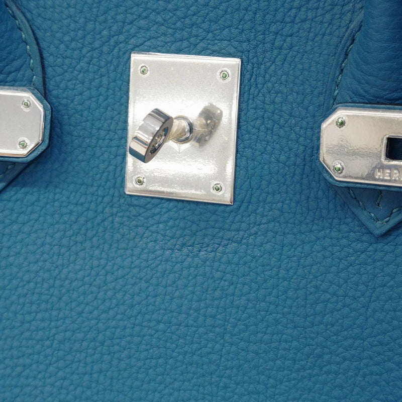 ★最終価格★SALE【6bc3424】エルメス ハンドバッグ バーキン30 トゴ ブルードガリス シルバー金具 □Q刻印【中古】レディース