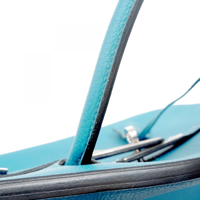 ★最終価格★SALE【6bc3424】エルメス ハンドバッグ バーキン30 トゴ ブルードガリス シルバー金具 □Q刻印【中古】レディース