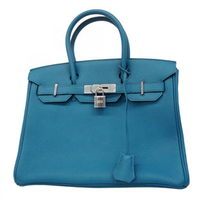 ★最終価格★SALE【6bc3424】エルメス ハンドバッグ バーキン30 トゴ ブルードガリス シルバー金具 □Q刻印【中古】レディース