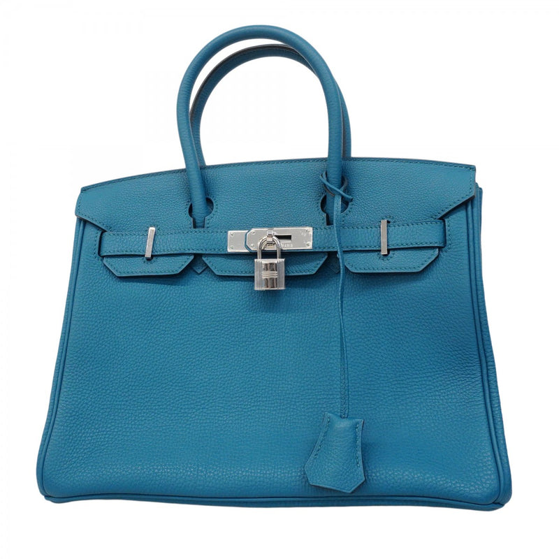 ★最終価格★SALE【6bc3424】エルメス ハンドバッグ バーキン30 トゴ ブルードガリス シルバー金具 □Q刻印【中古】レディース