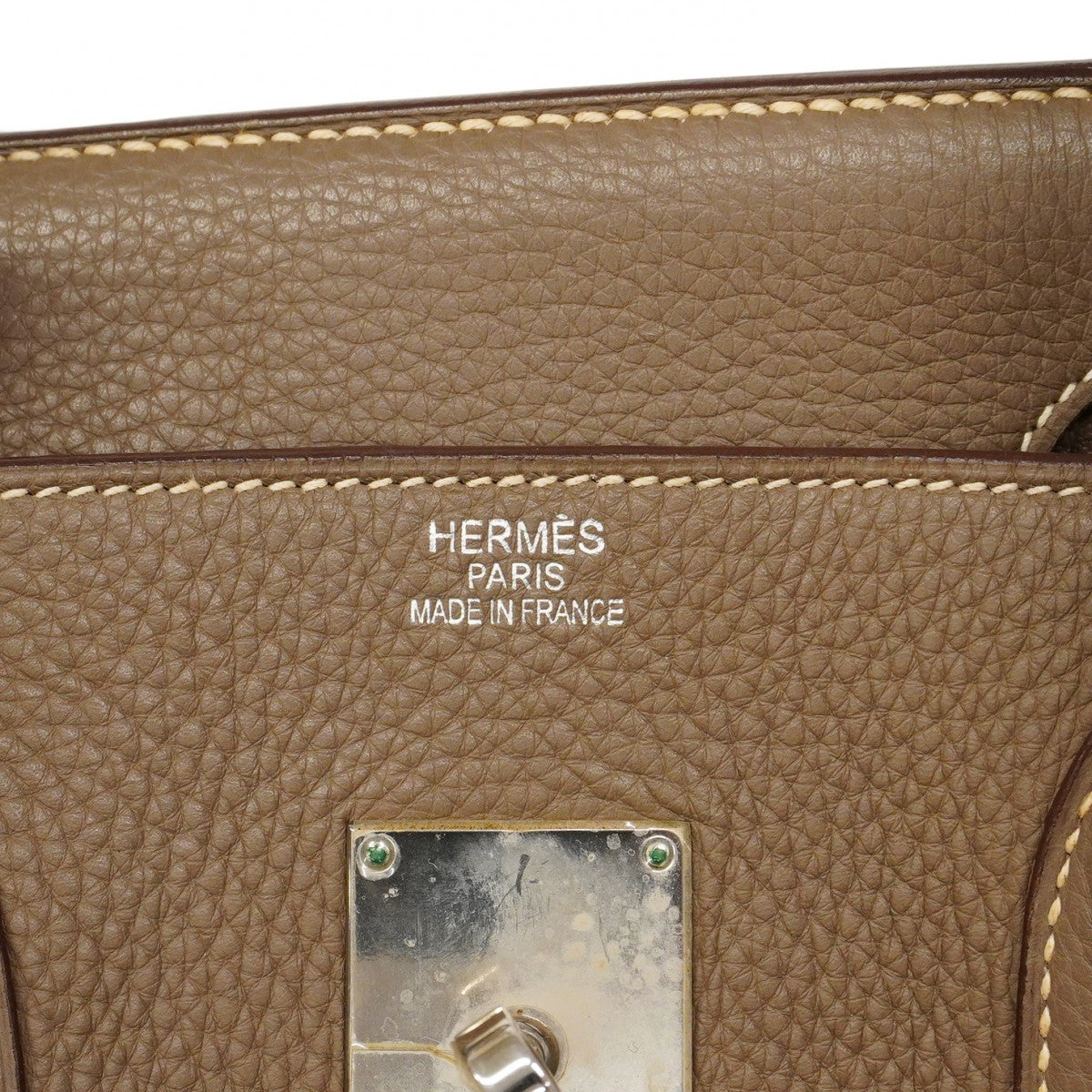 ★最終価格★SALE【6bc3549】エルメス ショルダーバッグ ショルダーバーキン トリヨンクレマンス エトゥープ シルバー金具 □M刻印【中古】メンズ レディース ユニセックス