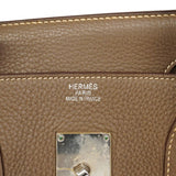 ★最終価格★SALE【6bc3549】エルメス ショルダーバッグ ショルダーバーキン トリヨンクレマンス エトゥープ シルバー金具 □M刻印【中古】メンズ レディース ユニセックス