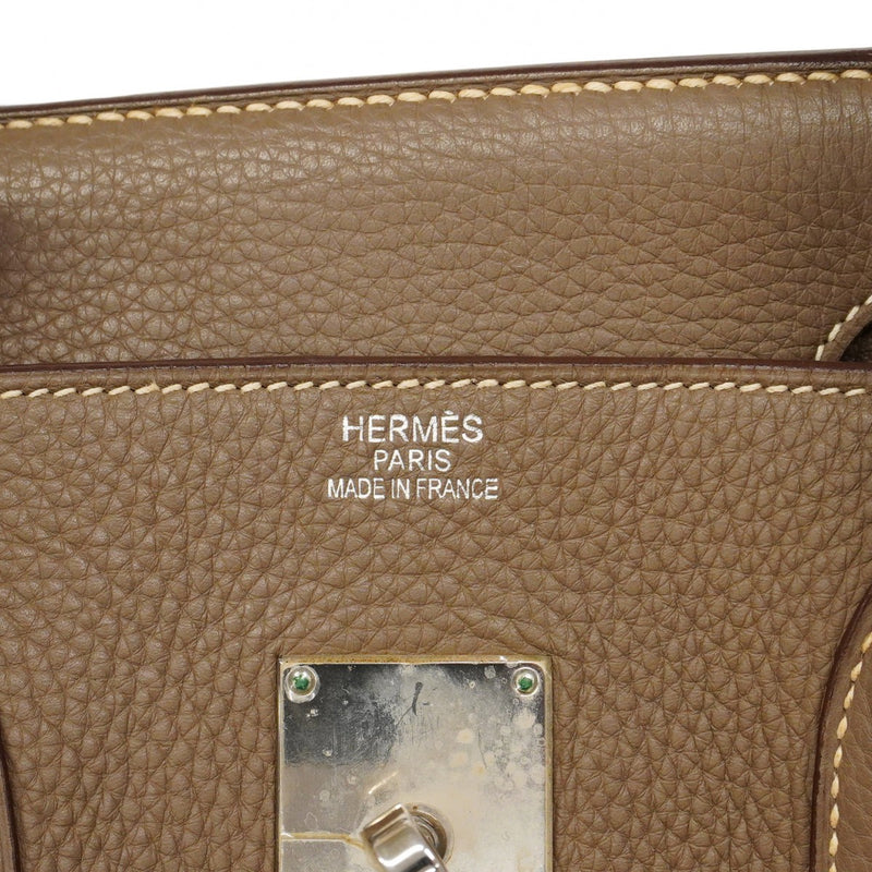★最終価格★SALE【6bc3549】エルメス ショルダーバッグ ショルダーバーキン トリヨンクレマンス エトゥープ シルバー金具 □M刻印【中古】メンズ レディース ユニセックス