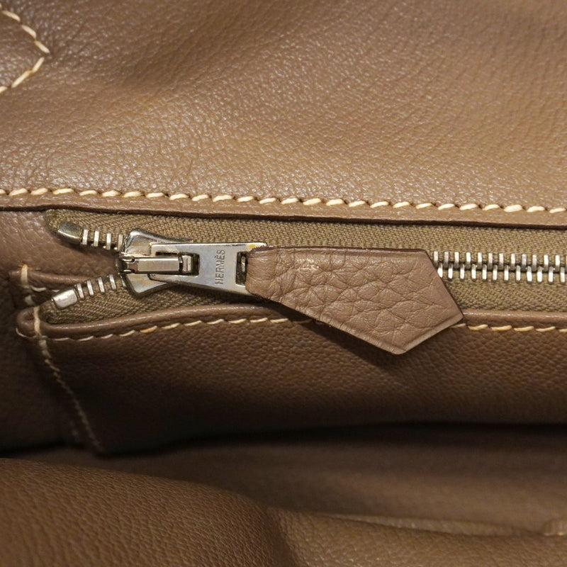 ★最終価格★SALE【6bc3549】エルメス ショルダーバッグ ショルダーバーキン トリヨンクレマンス エトゥープ シルバー金具 □M刻印【中古】メンズ レディース ユニセックス