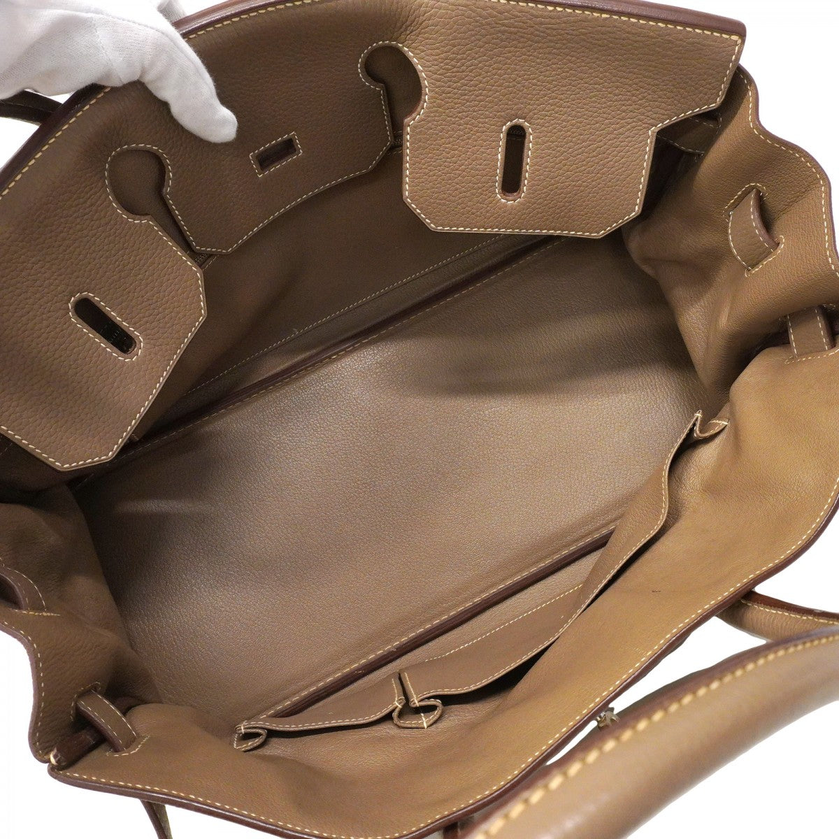 ★最終価格★SALE【6bc3549】エルメス ショルダーバッグ ショルダーバーキン トリヨンクレマンス エトゥープ シルバー金具 □M刻印【中古】メンズ レディース ユニセックス